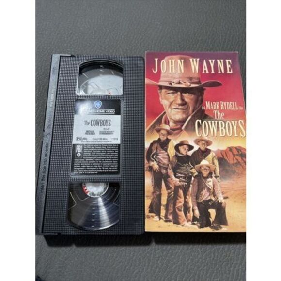 The Cowboys (VHS) John Wayne Mark Rydell Rancher Western Film - Picture 7 of 7